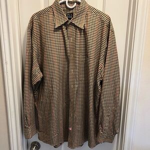 Jos. A. Bank Travelers Collection Checkered Button Down Shirt